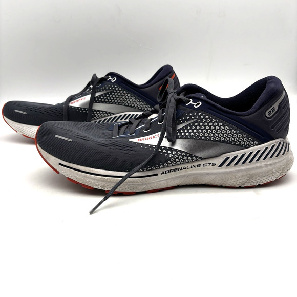 Brooks Adrenaline GTS 22 Navy White Red Lace Up Men\'s Running Shoes US 14D UK 13 main image 10
